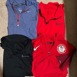 Bundle Men Nike Quarter Zip Medium and Large